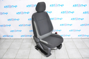 Ford Escape MK3 13-15 passenger seat without airbag, manual, black and gray cloth