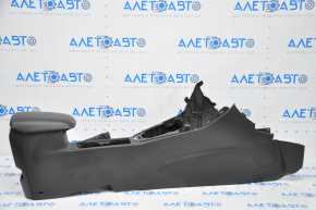 Central console with armrest and cup holders for Ford Focus mk3 15-18 rest, black