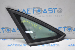 Rear left window with blind glass for Ford Focus mk3 11-18 4d with matte molding