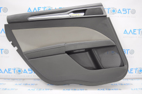 Door trim panel, rear left, Ford Fusion mk5 13-16, black with gray insert