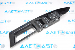 Front left window lift control for Ford Fusion mk5 13-20 with trim, glossy finish