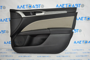 Front right door panel for Ford Fusion mk5 13-16, black with grey insert