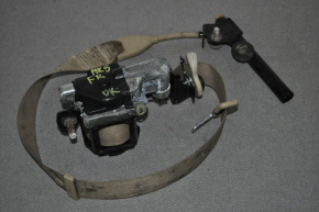 Passenger seat belt with tensioner for Ford Fusion mk5 13-16 beige, water damage, dry cleanable