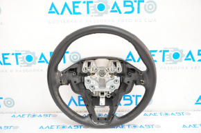 Naked steering wheel Ford Fusion mk5 13-16 black leather