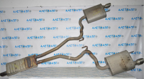 Exhaust manifold assembly Ford Mustang mk6 15-23 2.3T resonator with barrels