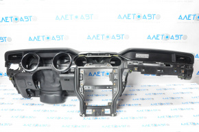Torpedo front panel without AIRBAG Ford Mustang mk6 15-20 broken right edge, without plugs