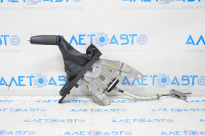 Ford Mustang mk6 15-23 leather parking brake lever, black