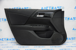Door trim card front left Honda Accord 13-15 leather black