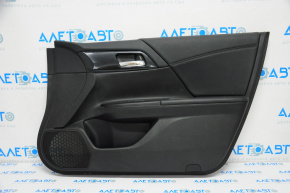 Door trim card front right Honda Accord 13-15 leather black