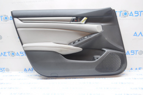 Honda Accord 18-18 front left door panel, black with gray insert