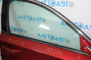 Door-glass molding, central, front right, Honda Accord 18-22 matte