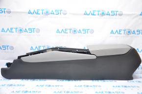 Console central armrest Honda Accord 18-22 gray leather, without air duct, complete