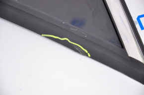 Window blind glass rear right Honda Accord 18-22 rubber tear, scratches on glass