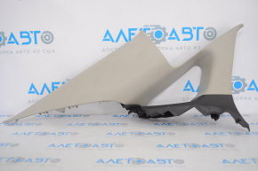 Honda Civic X FC 16-21 4d rear pillar trim, left, two parts, gray with black