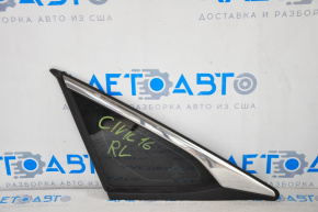 Rear left solid glass window Honda Civic X FC 16-21 4d