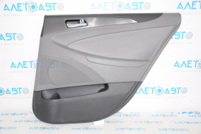 Door trim panel rear right Hyundai Sonata 11-12 hybrid gray leather