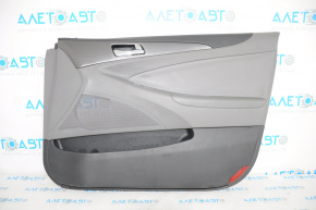 Front right door panel for Hyundai Sonata 11-14 hybrid, gray leather