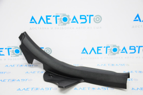 Rear left door sill plate for Hyundai Sonata 11-15, black, type 1