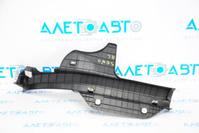 Rear left door sill plate for Hyundai Sonata 11-15, black, type 1