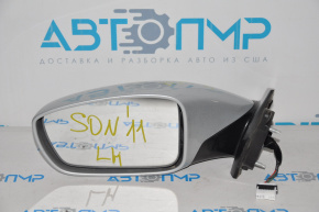 Left side mirror assembly for Hyundai Sonata 11-14, 5 pins, silver