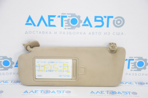 Left sun visor for Hyundai Sonata 15-19 beige
