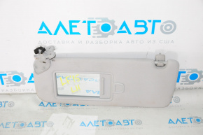 Left visor for Hyundai Sonata 15-19 gray