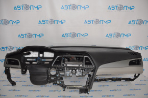 Hyundai Sonata 15-17 gray dashboard trim panels without airbags