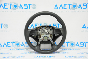 Steering wheel bare Hyundai Sonata 15-17 black plastic, without buttons