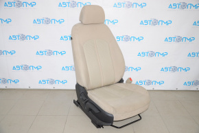 Passenger seat Hyundai Sonata 15-17 without airbag, manual, beige cloth