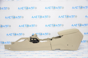 Hyundai Sonata 15-17 center console armrest beige leather, complete