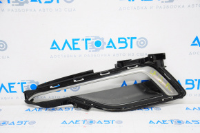 Left fog light frame for Hyundai Sonata 15-17 SE under DRL, chrome