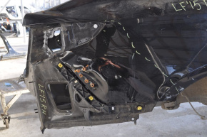 Quarter wing rear right Hyundai Sonata 15-19 black wrinkled from the rear
