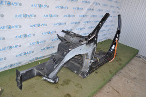 Quarter front left Hyundai Sonata 15-19 black with central pillar