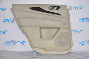 Door trim panel rear left Infiniti JX35 QX60 13-13 beige