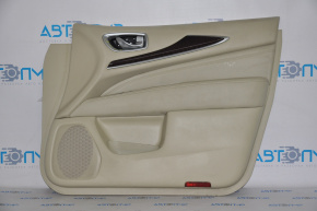 Door trim panel, front right, Infiniti JX35 QX60 13-15, beige