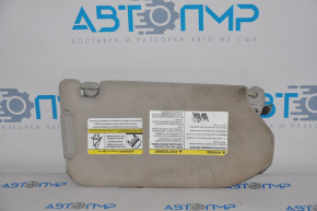 Left visor Infiniti JX35 QX60 13-20 gray dirty