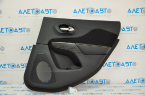 Door trim panel rear right Jeep Cherokee KL 14-18 black with black cloth insert, leather armrest