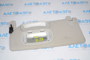 Left visor Jeep Cherokee KL 14-18 gray