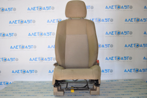 Jeep Compass 11-14 passenger seat without airbag, beige cloth