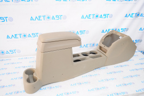 Jeep Compass 11-16 center console with armrest and cup holders, beige