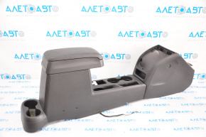 Jeep Compass 11-16 center console with armrest and cup holders, black