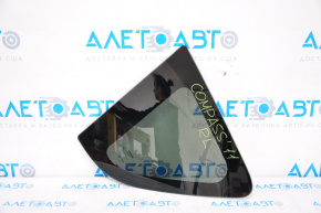 Rear left fixed glass window for Jeep Compass 11-16, black tint