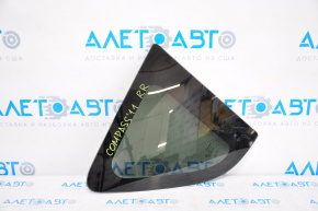 Fixed glass rear right window for Jeep Compass 11-16 black tint