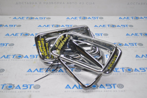 Jeep Compass 11-16 light chrome grille inserts, 7-piece set