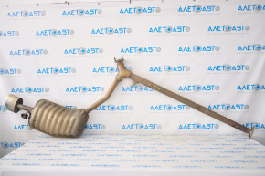 Rear muffler with barrel, right, Kia Optima 14-15 2.4, type 1