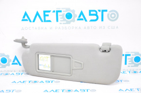 Left visor for Kia Optima 11-16 gray