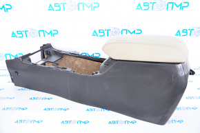 Armrest of the central console Kia Sorento 14-15 rest beige, cracked leather