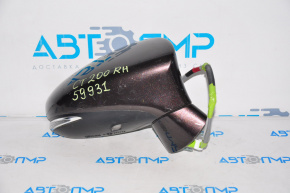 Right side mirror assembly Lexus CT200h 11-13 7-pin, turn signal, brown