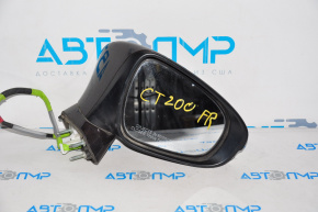 Right side mirror assembly Lexus CT200h 11-13 7-pin, turn signal, brown