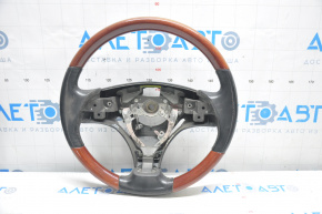 Lexus ES350 07-09 bare steering wheel, black leather, mahogany